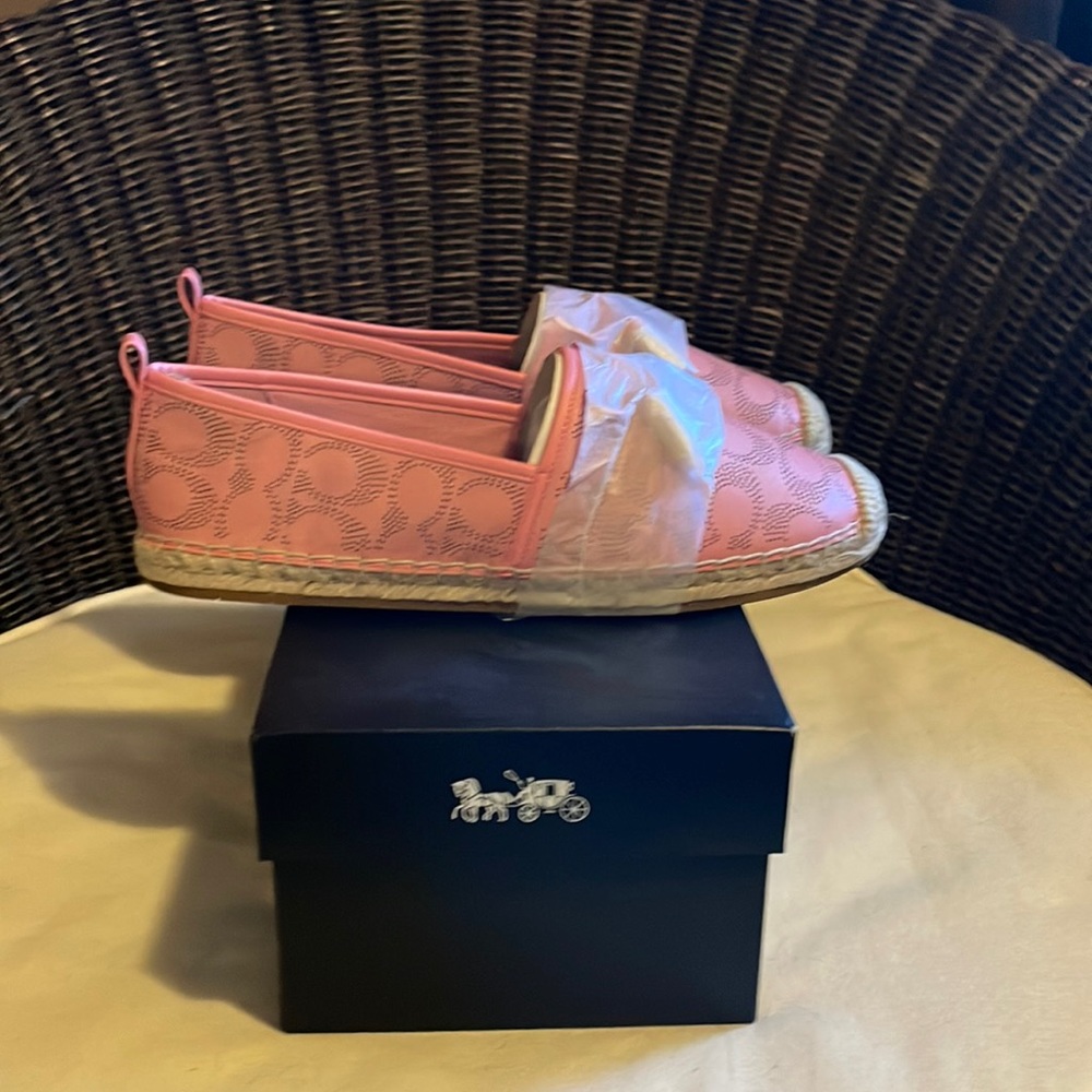 Coach Carson SIG Leather Espadrille’s